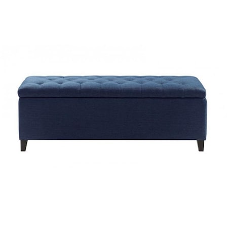 Madison Park Shandra Tufted Top Storage Bench - Navy FUR105-0041